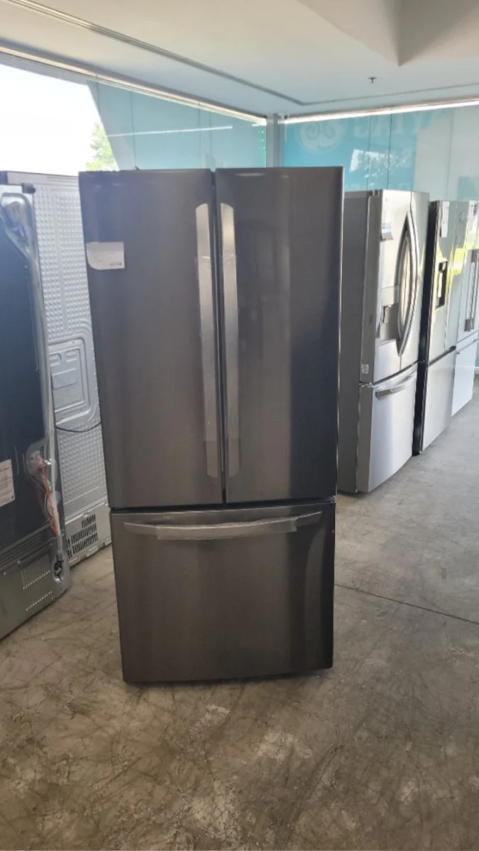 LRFNS2200D - REFRIGERATORS - LG - French 3-Door - Black Stainless - Open Box - Image 3