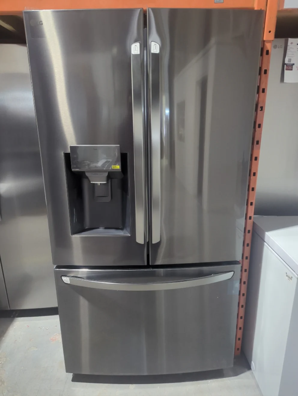 LRFS28XBD - REFRIGERATORS - LG - French 3-Door - Black Stainless - Open Box - Image 2