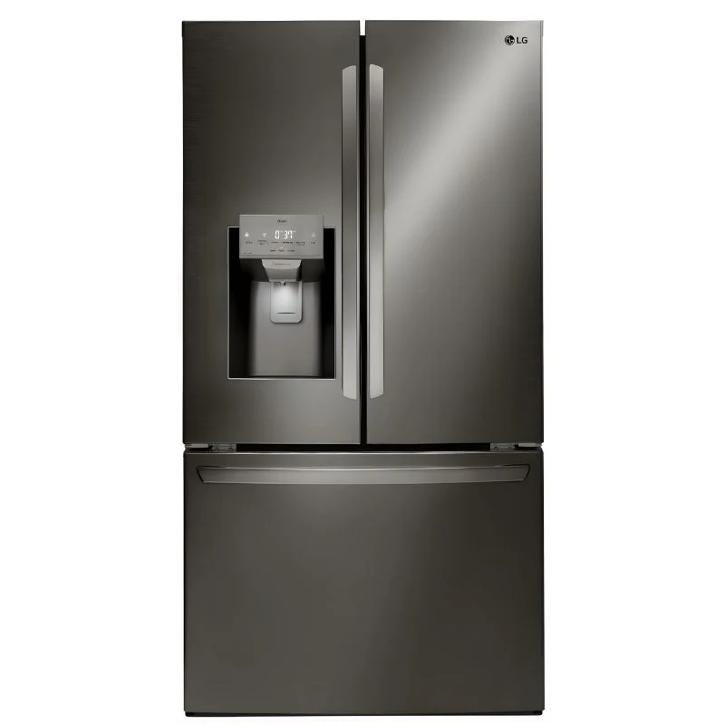 LRFS28XBD - REFRIGERATORS - LG - French 3-Door - Black Stainless - Open Box