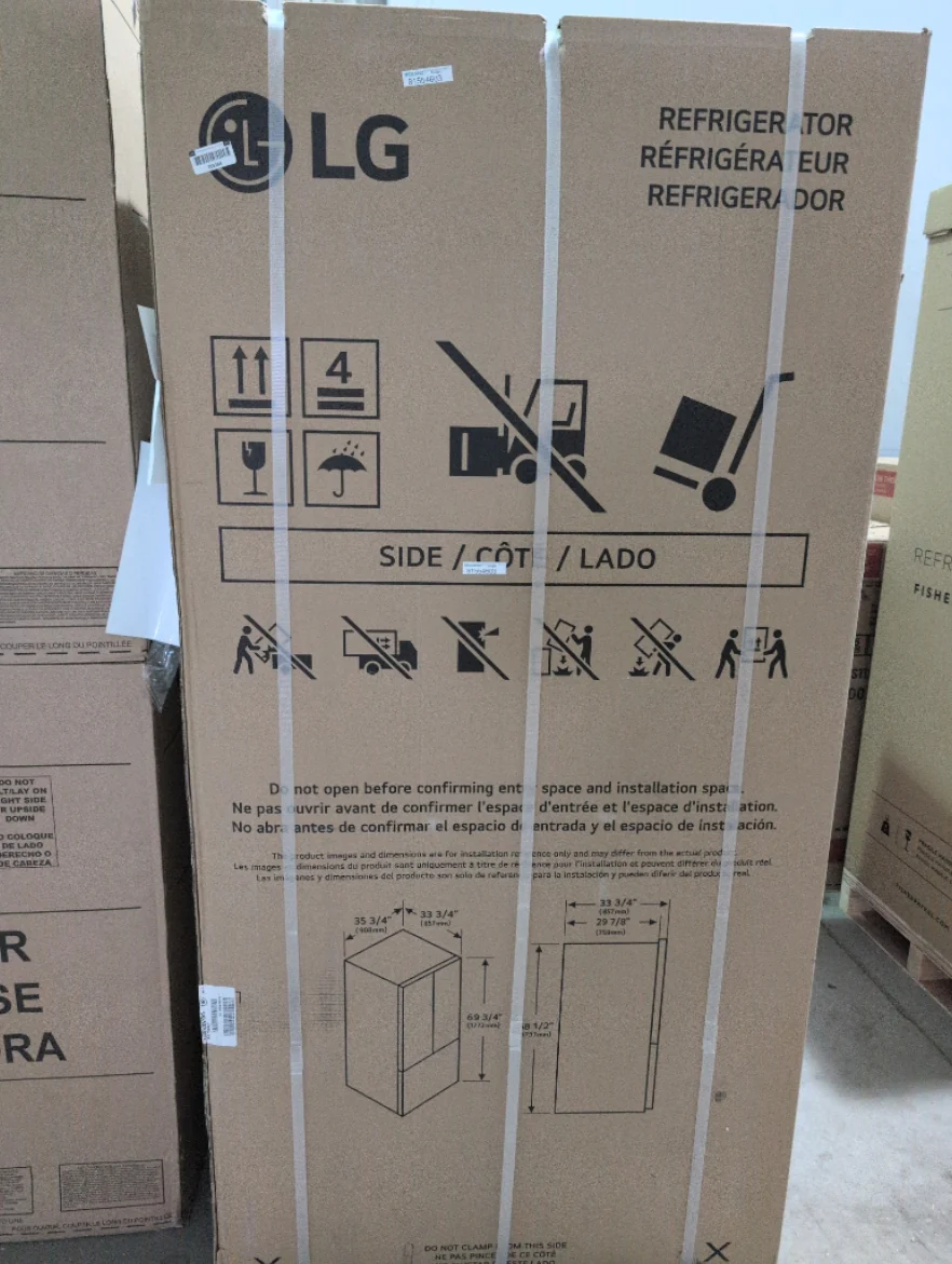 LRFS28XBS - REFRIGERATORS - LG - French 3-Door - Stainless Steel - Open Box - Image 2