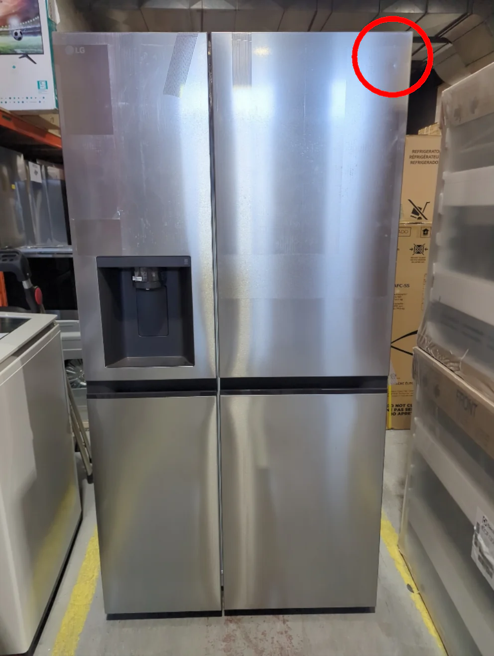 LS23C4230V - REFRIGERATORS - LG - Side by side - Stainless Steel - Open Box - Image 2