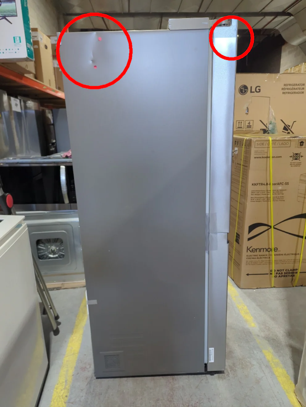 LS23C4230V - REFRIGERATORS - LG - Side by side - Stainless Steel - Open Box - Image 3