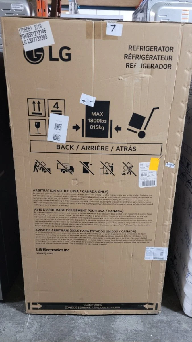 LS27T3230S - REFRIGERATORS - LG - Side by side - Stainless Steel - Open Box - Image 3