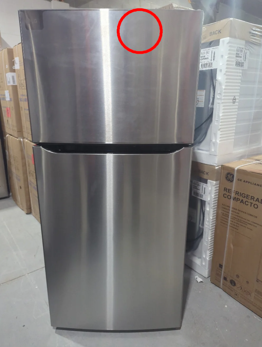 LTCS20020S - REFRIGERATORS - LG - Top Freezer - Stainless Steel - Open Box - Image 2