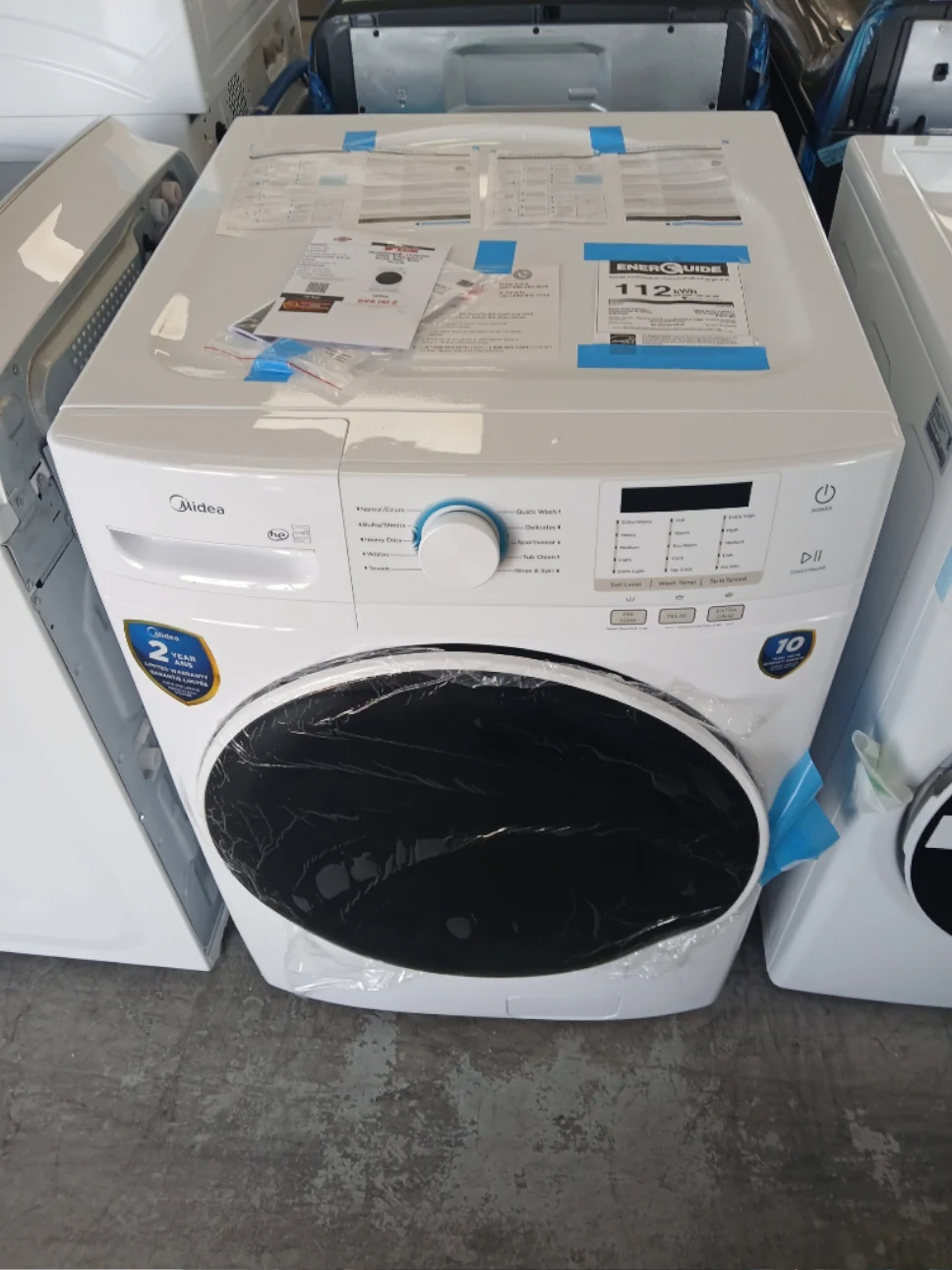 MLH52N5AWW - WASHERS - Midea - Front Loading - White - Open Box - Image 2