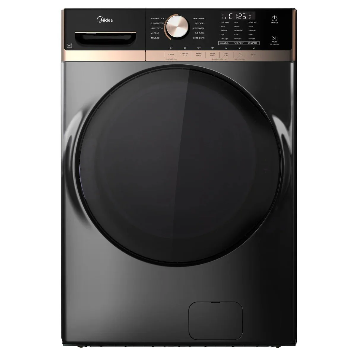 MLHW52S6BGG - WASHERS - Midea - Front Loading - Metallic Grey - Open Box - Image 2