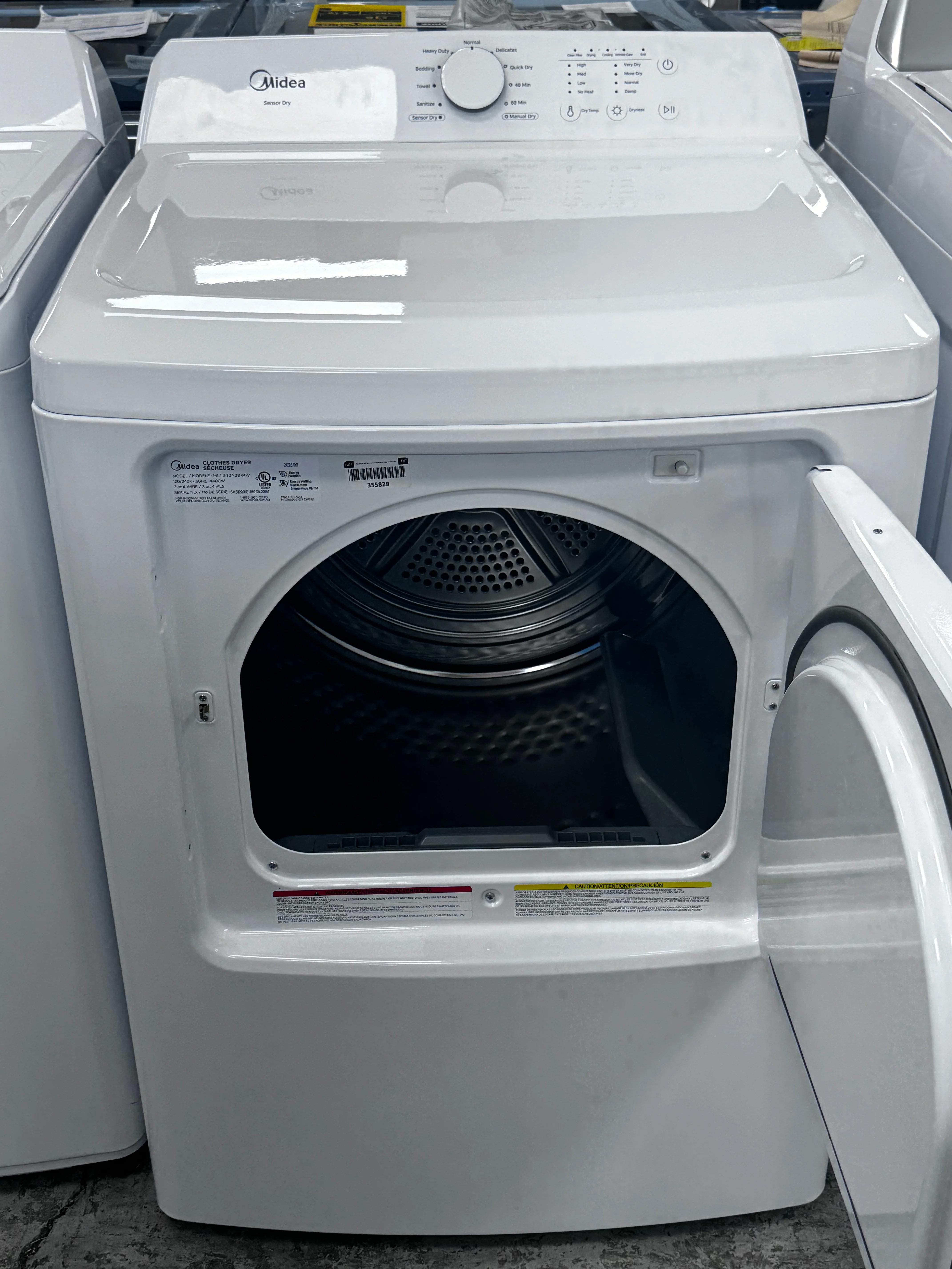 MLTE42A2BWW - DRYERS - Midea - Electric - White - Open Box - Image 3