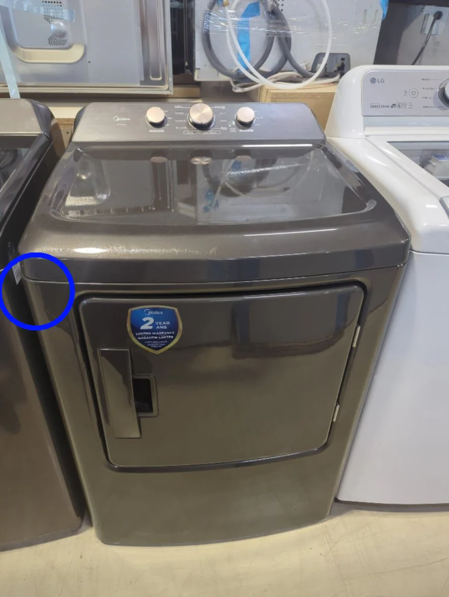 MLTE47A5BGG - DRYERS - Midea - Electric - Metallic Grey - Open Box - Image 2