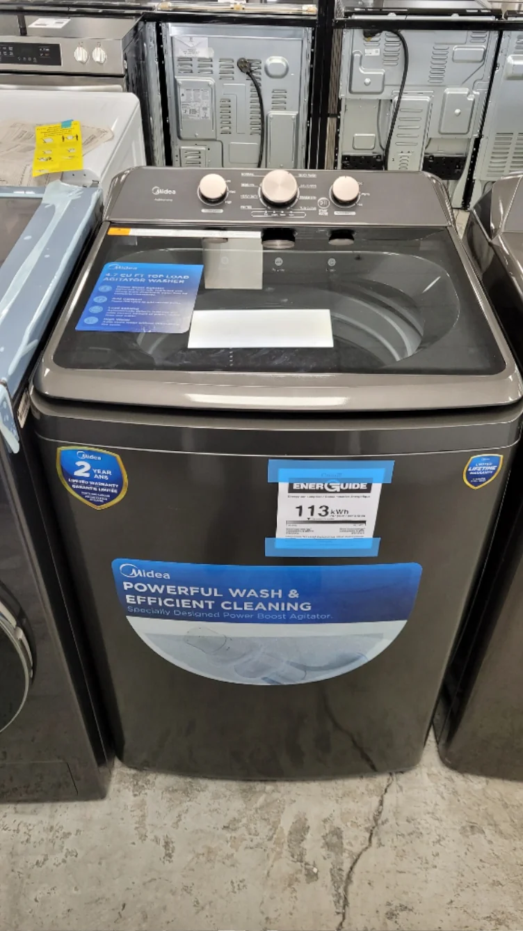 MLTW47A5BGG - WASHERS - Midea - Top Loading - Metallic Grey - Open Box - Image 2