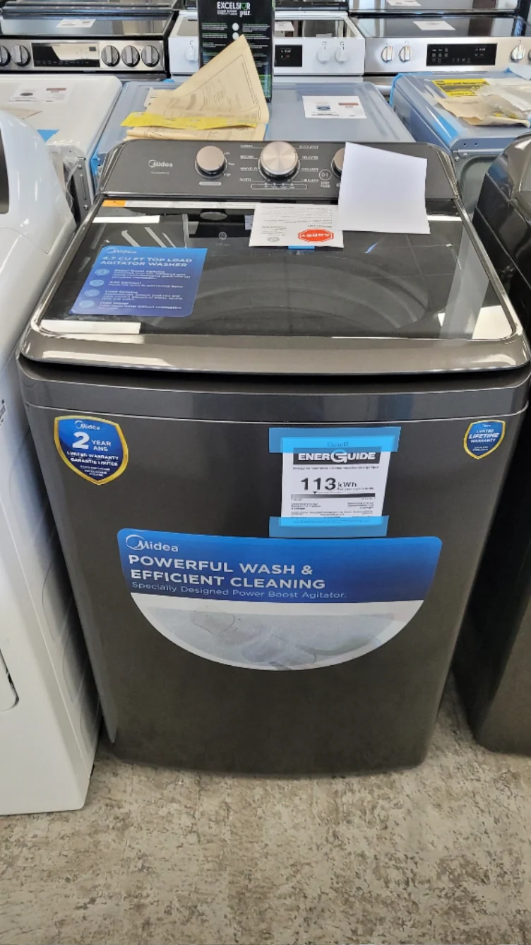 MLTW47A5BGG - WASHERS - Midea - Top Loading - Metallic Grey - Open Box - Image 2