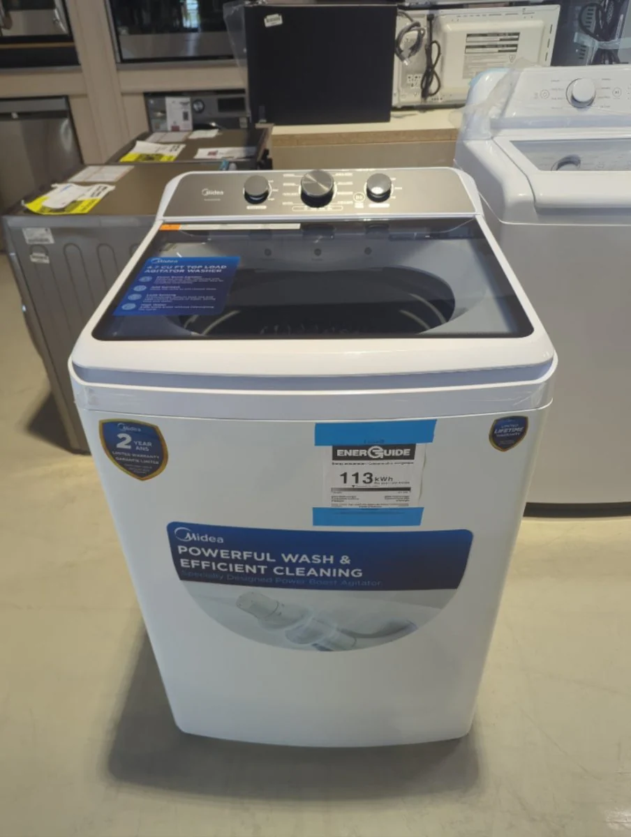 MLTW47A5BWW - WASHERS - Midea - Top Loading - White - Open Box - Image 2