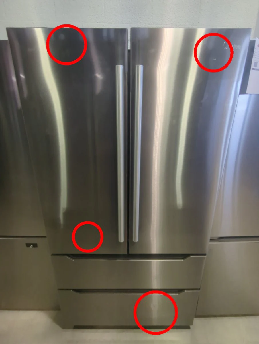 MRQ23BCAST - REFRIGERATORS - Midea - French 4-Door - Stainless Steel - Open Box - Image 2