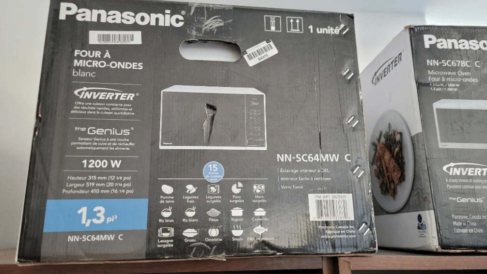 NNSC64MW - MICROWAVES OVENS - Panasonic - Countertop - White - Open Box - Image 2