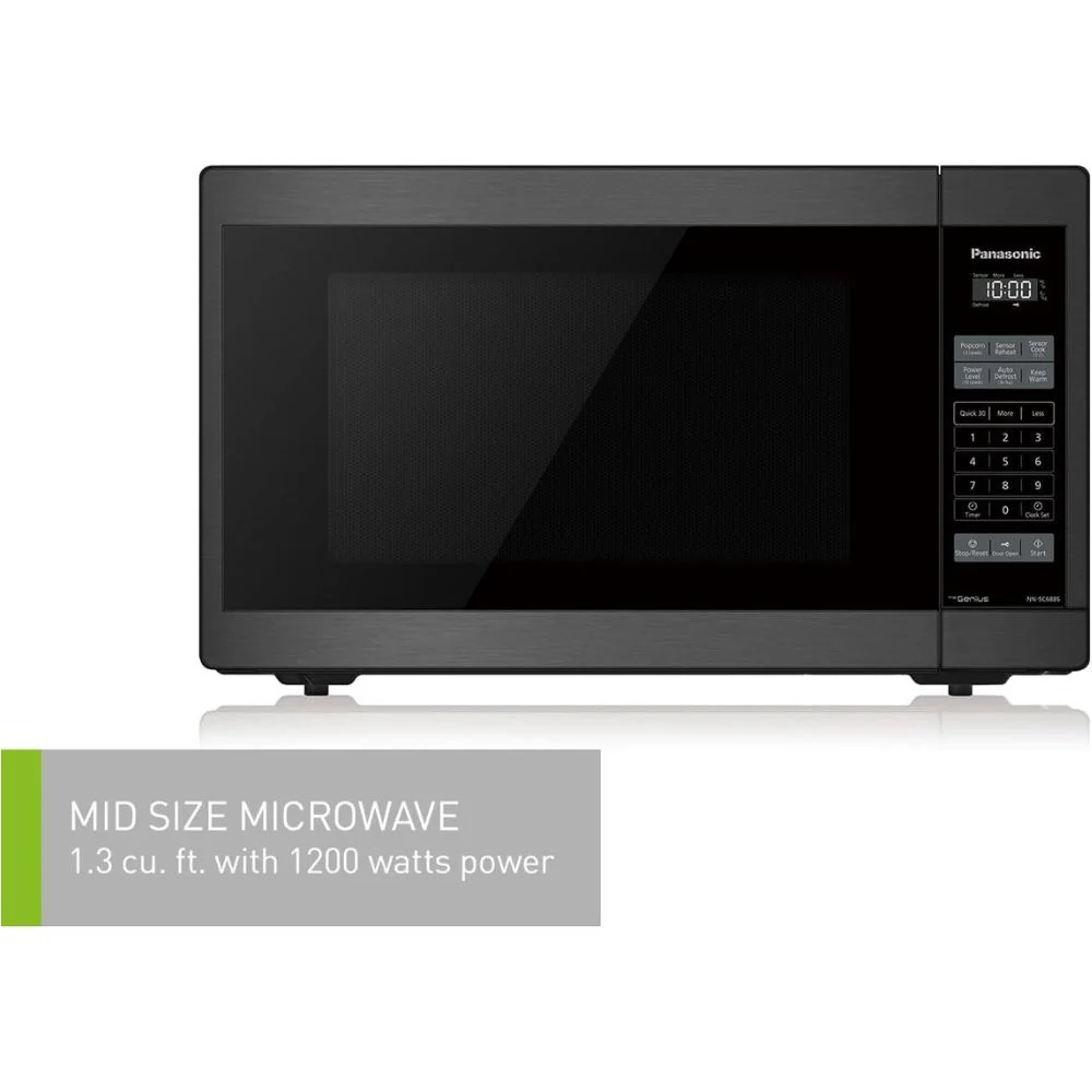 NNSC688SC - MICROWAVES OVENS - Panasonic - Countertop - Black Stainless - Open Box - Image 3