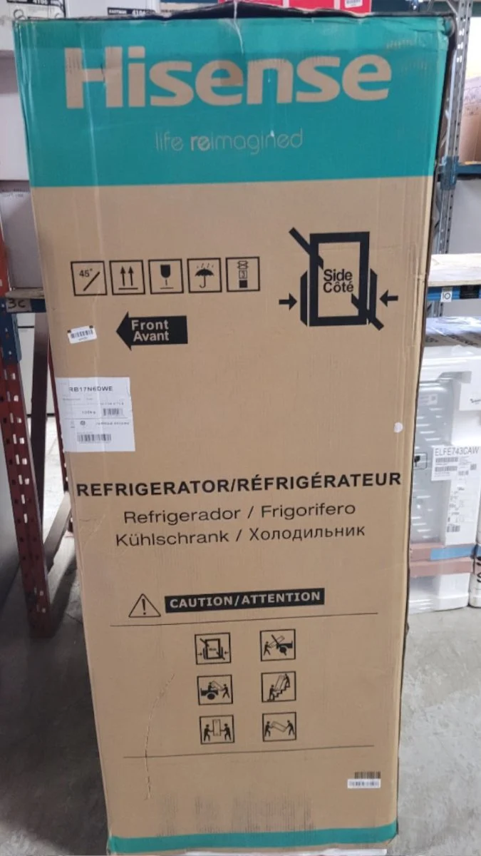 RB17N6DWE - REFRIGERATORS - Hisense - Bottom Freezer - White - Open Box - Image 3