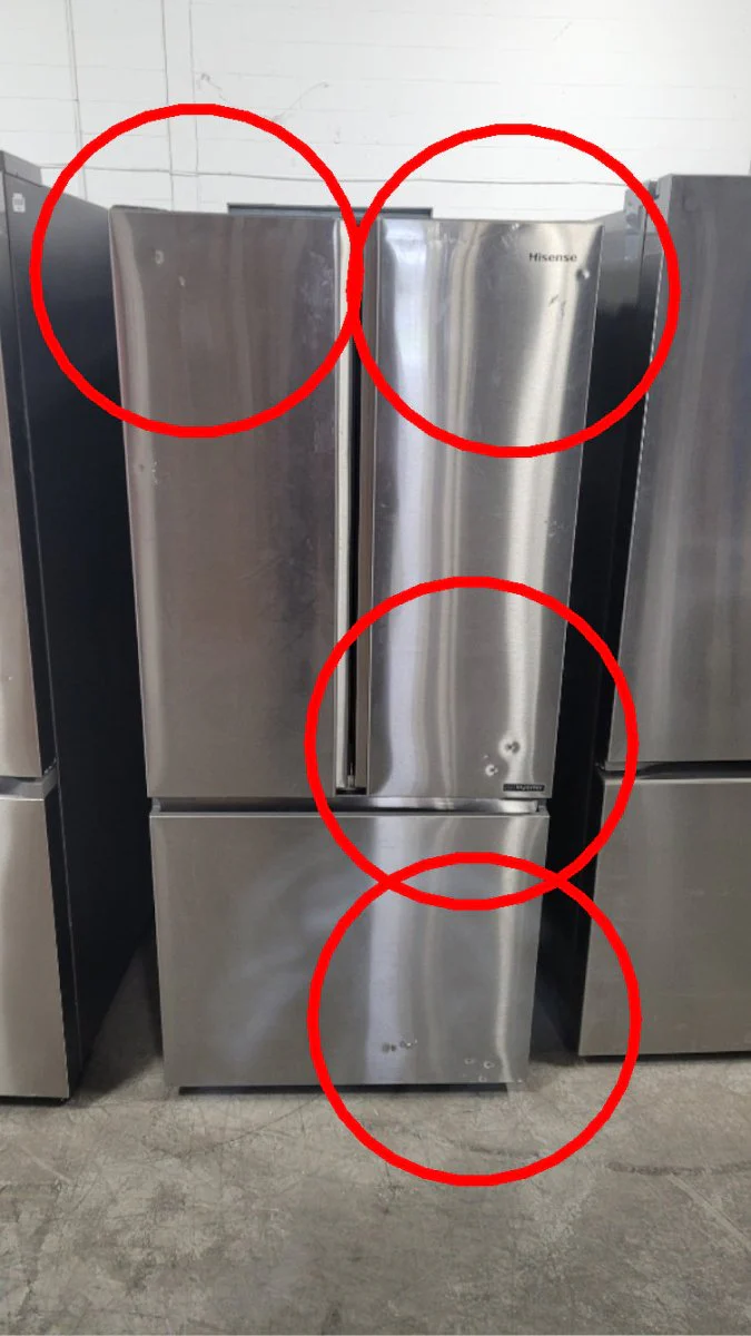 RF210N6ASE - REFRIGERATORS - Hisense - French 3-Door - Stainless Steel - Open Box - Image 3