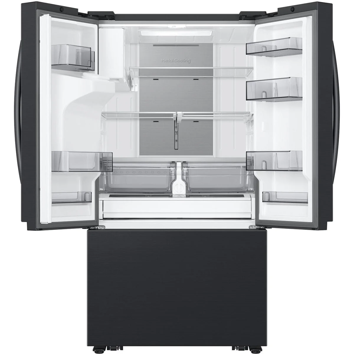 RF32CG5400MT - REFRIGERATORS - Samsung - French 3-Door - Black Stainless - Open Box - Image 3