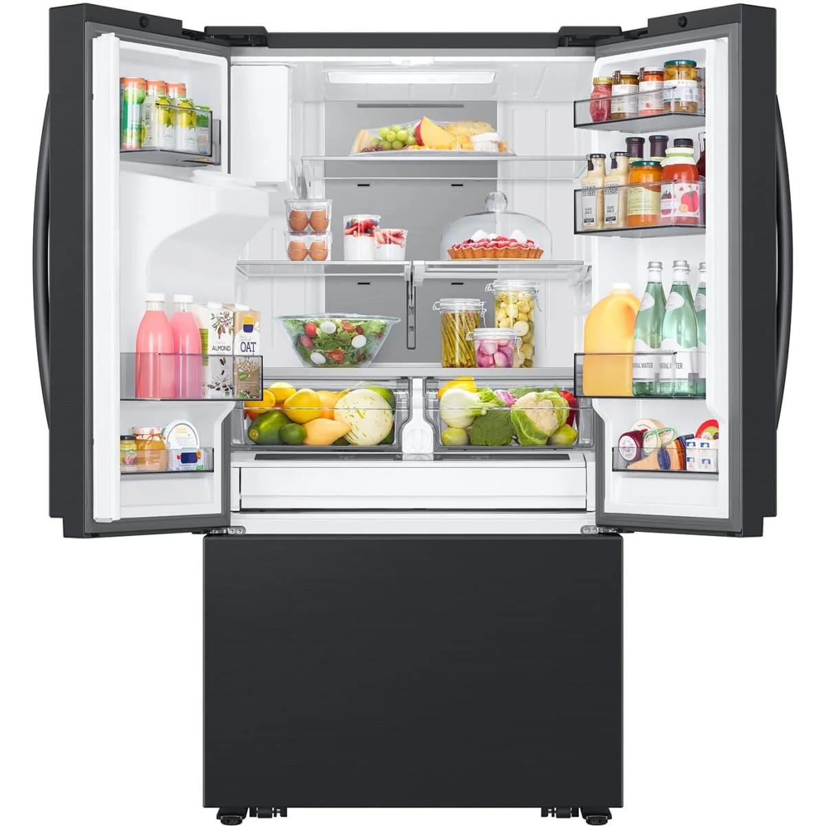 RF32CG5400MT - REFRIGERATORS - Samsung - French 3-Door - Black Stainless - Open Box - Image 4