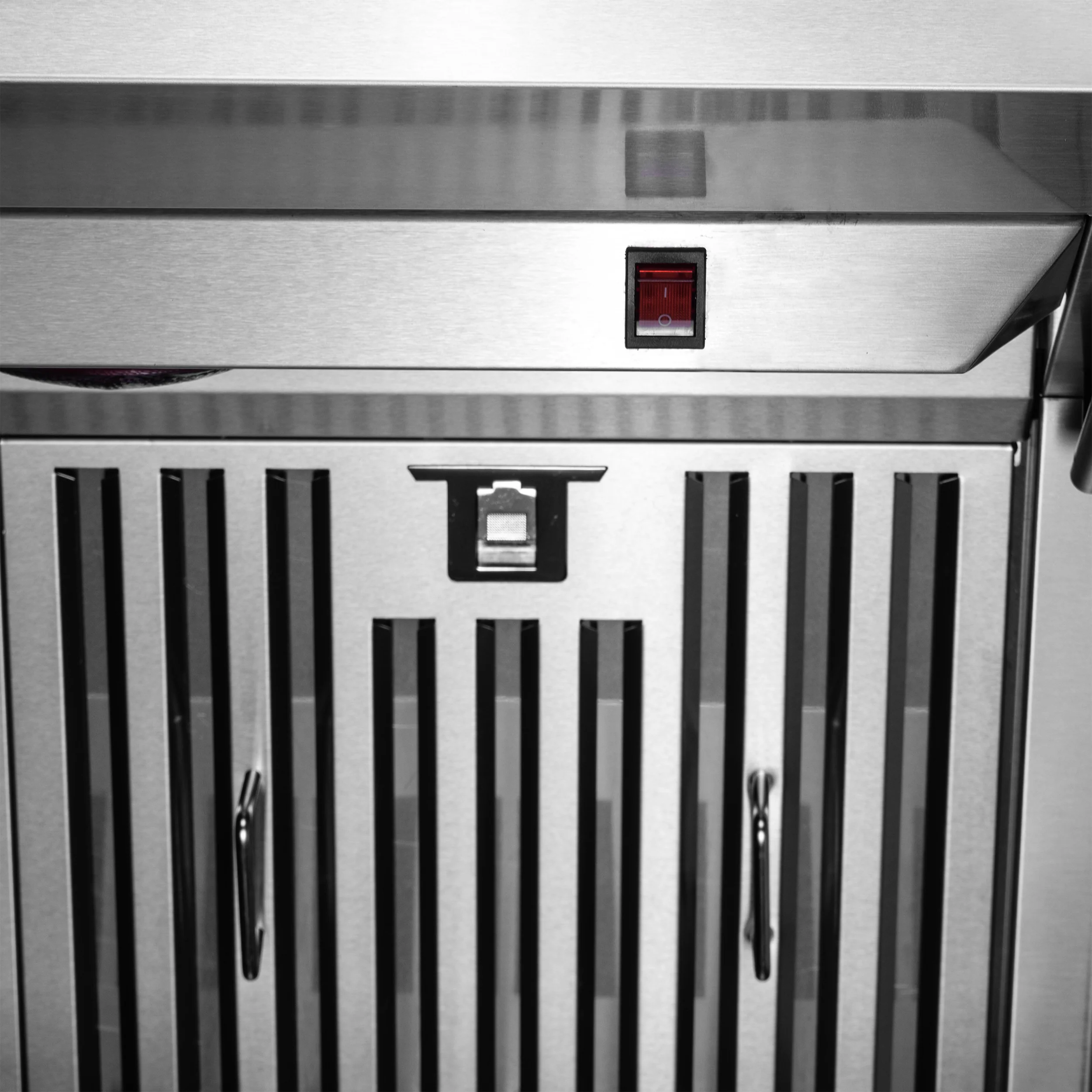 Savona 60-Inch Wall Mount Range Hood, Baffle Filters & Backsplash, Heating Lamps - Image 7