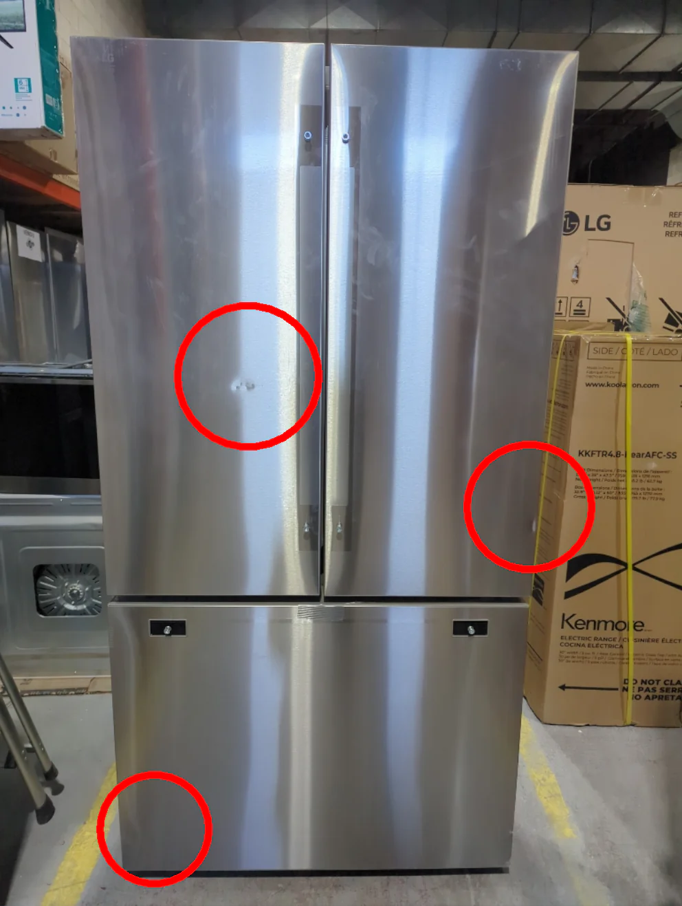 SRFB27S3 - REFRIGERATORS - LG - French 3-Door - Stainless Steel - Open Box - Image 2