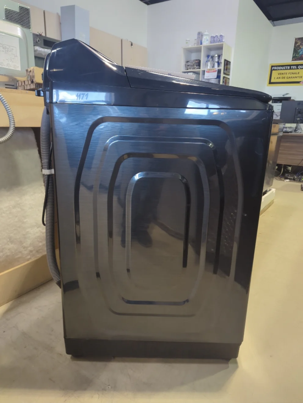 WA53CG7155AD - WASHERS - Samsung - Top Loading - Brushed Navy - Open Box - Image 4