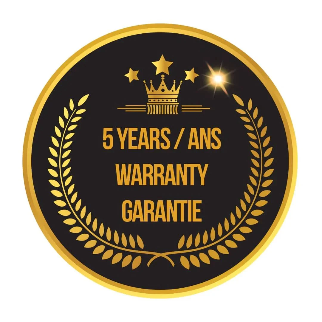 Warranty for 5 years