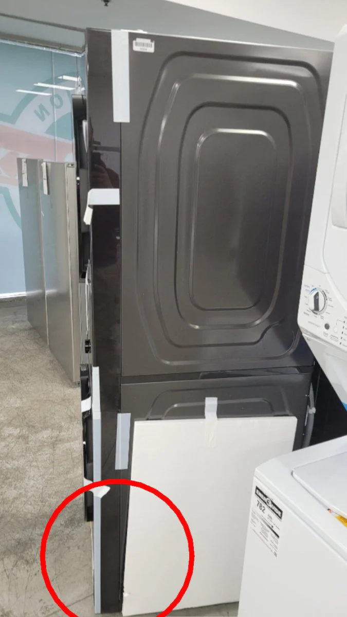 WH46DBH100EV - LAUNDRY CENTERS - Samsung - Stacked Washer/Dryer - Electric - Black Stainless Steel - Open Box - Image 6