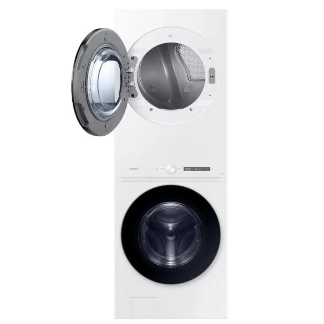 WH46DBH100EW - LAUNDRY CENTERS - Samsung - Stacked Washer/Dryer - Electric - White - Open Box - Image 4