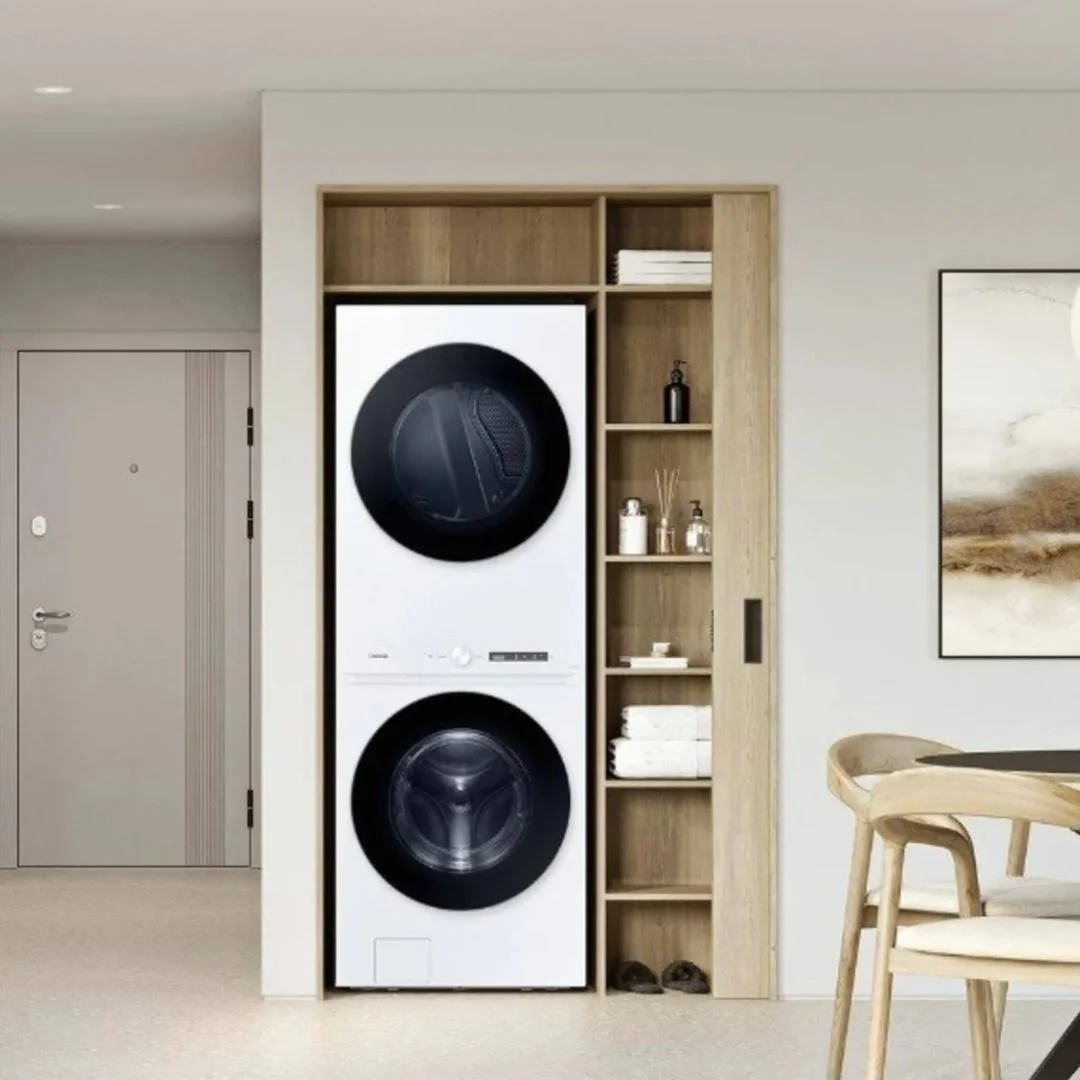WH46DBH100EW - LAUNDRY CENTERS - Samsung - Stacked Washer/Dryer - Electric - White - Open Box - Image 6