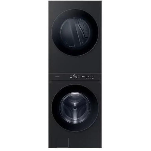 WH46DBH550EV - LAUNDRY CENTERS - Samsung - Stacked Washer/Dryer - Electric - Black Stainless Steel - Open Box