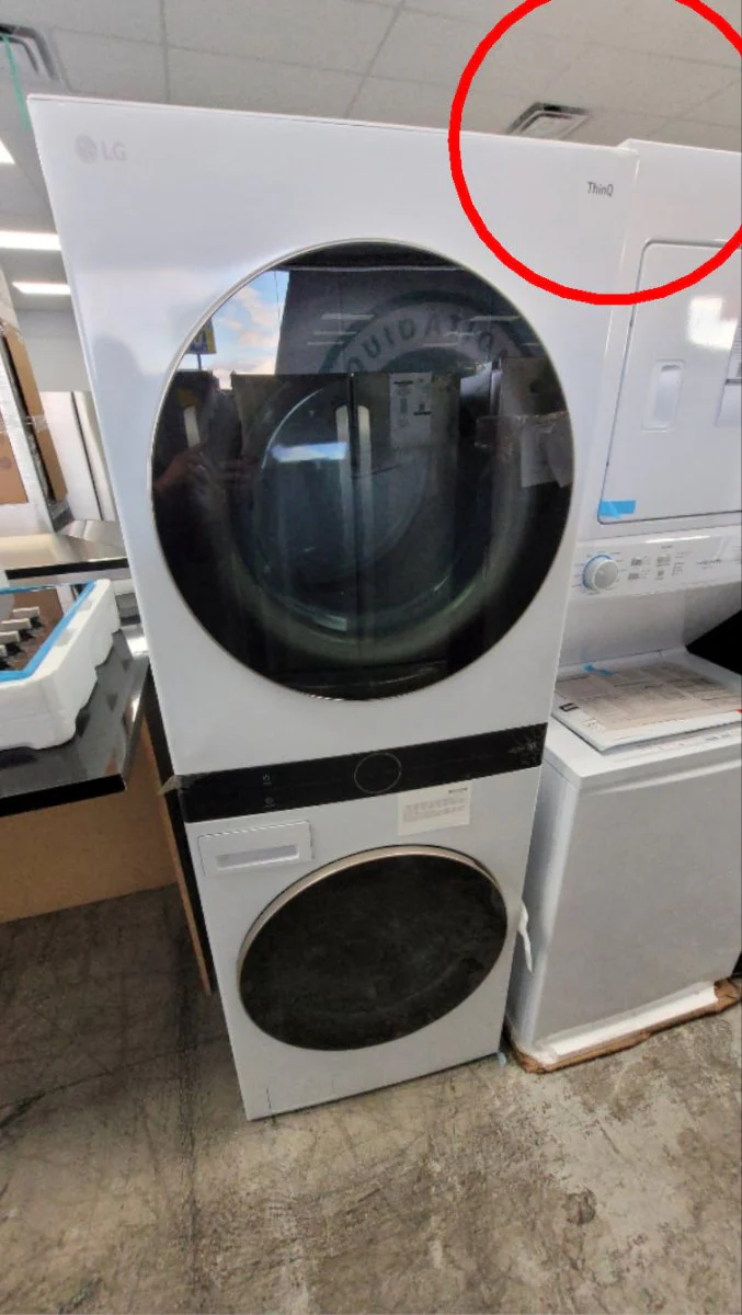 WKE100HWA - LAUNDRY CENTERS - LG - Stacked Washer/Dryer - Electric - White - Open Box - Image 3