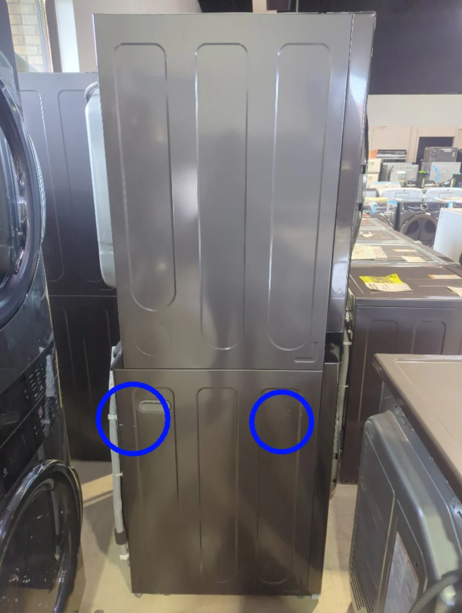 WKEX200HBA - LAUNDRY CENTERS - LG - Stacked Washer/Dryer - Electric - Black Stainless Steel - Open Box - Image 3