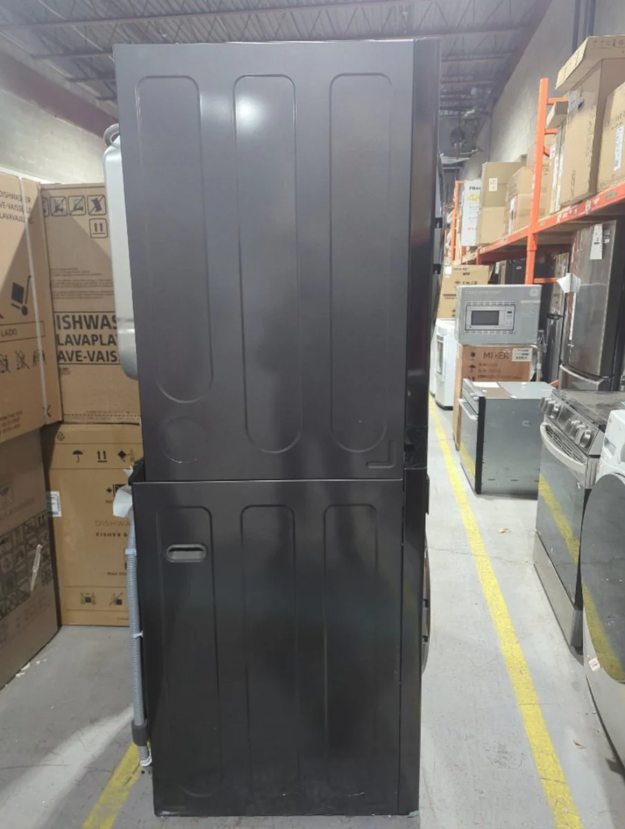 WKEX200HBA - LAUNDRY CENTERS - LG - Stacked Washer/Dryer - Electric - Black Stainless Steel - Open Box - Image 3