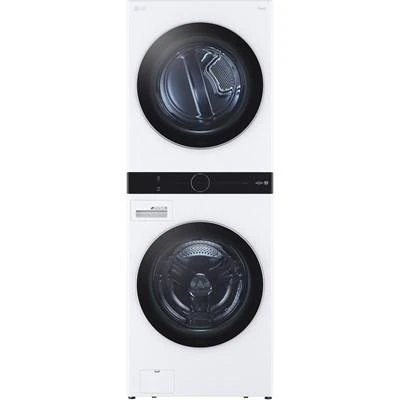 WKEX200HWA - LAUNDRY CENTERS - LG - Stacked Washer/Dryer - Electric - White - Open Box