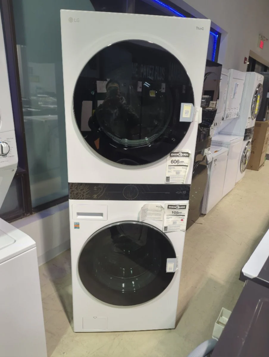 WKEX200HWA - LAUNDRY CENTERS - LG - Stacked Washer/Dryer - Electric - White - Open Box - Image 2