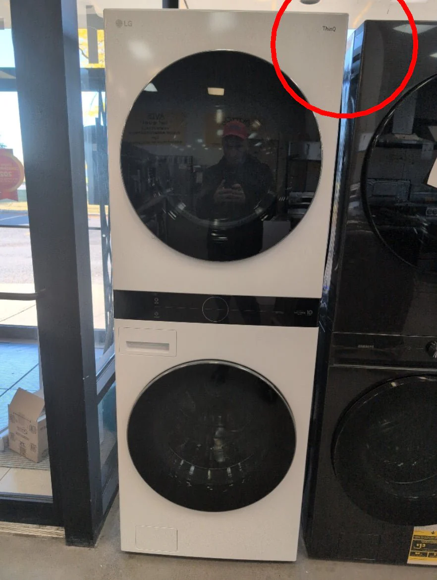 WKEX200HWA - LAUNDRY CENTERS - LG - Stacked Washer/Dryer - Electric - White - Open Box - Image 3