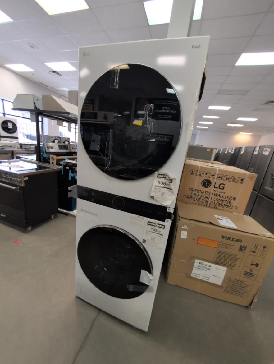 WKEX200HWA - LAUNDRY CENTERS - LG - Stacked Washer/Dryer - Electric - White - Open Box - Image 2