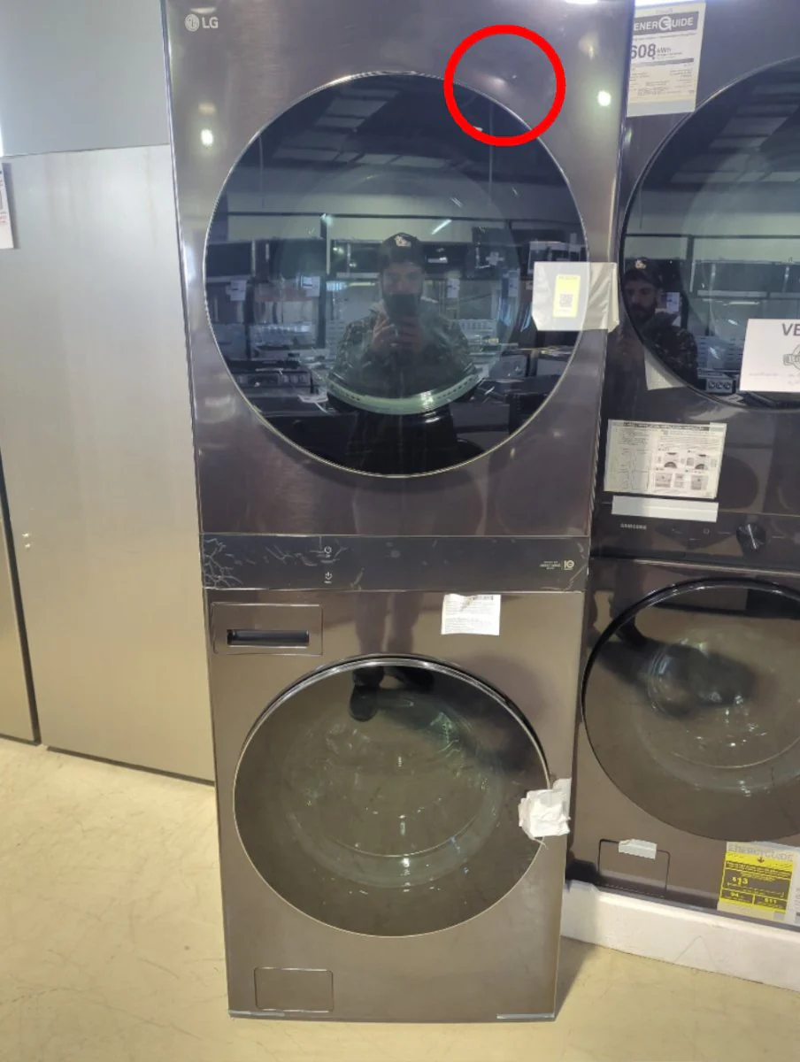 WKEX300HBA - LAUNDRY CENTERS - LG - Stacked Washer/Dryer - Electric - Black Stainless Steel - Open Box - Image 2