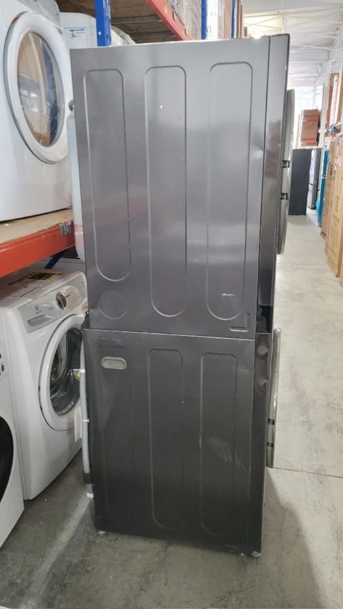 WKEX300HBA - LAUNDRY CENTERS - LG - Stacked Washer/Dryer - Electric - Black Stainless Steel - Open Box - Image 2