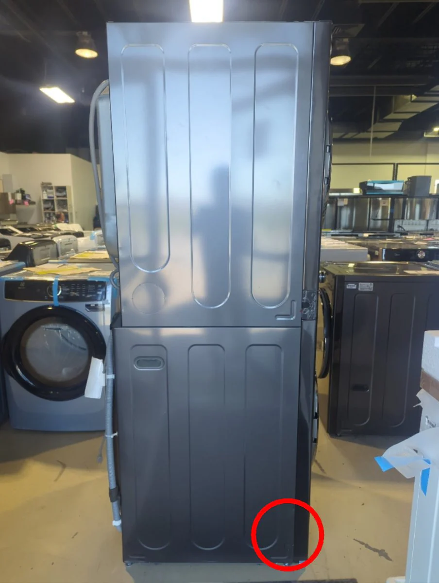 WKEX300HBA - LAUNDRY CENTERS - LG - Stacked Washer/Dryer - Electric - Black Stainless Steel - Open Box - Image 3