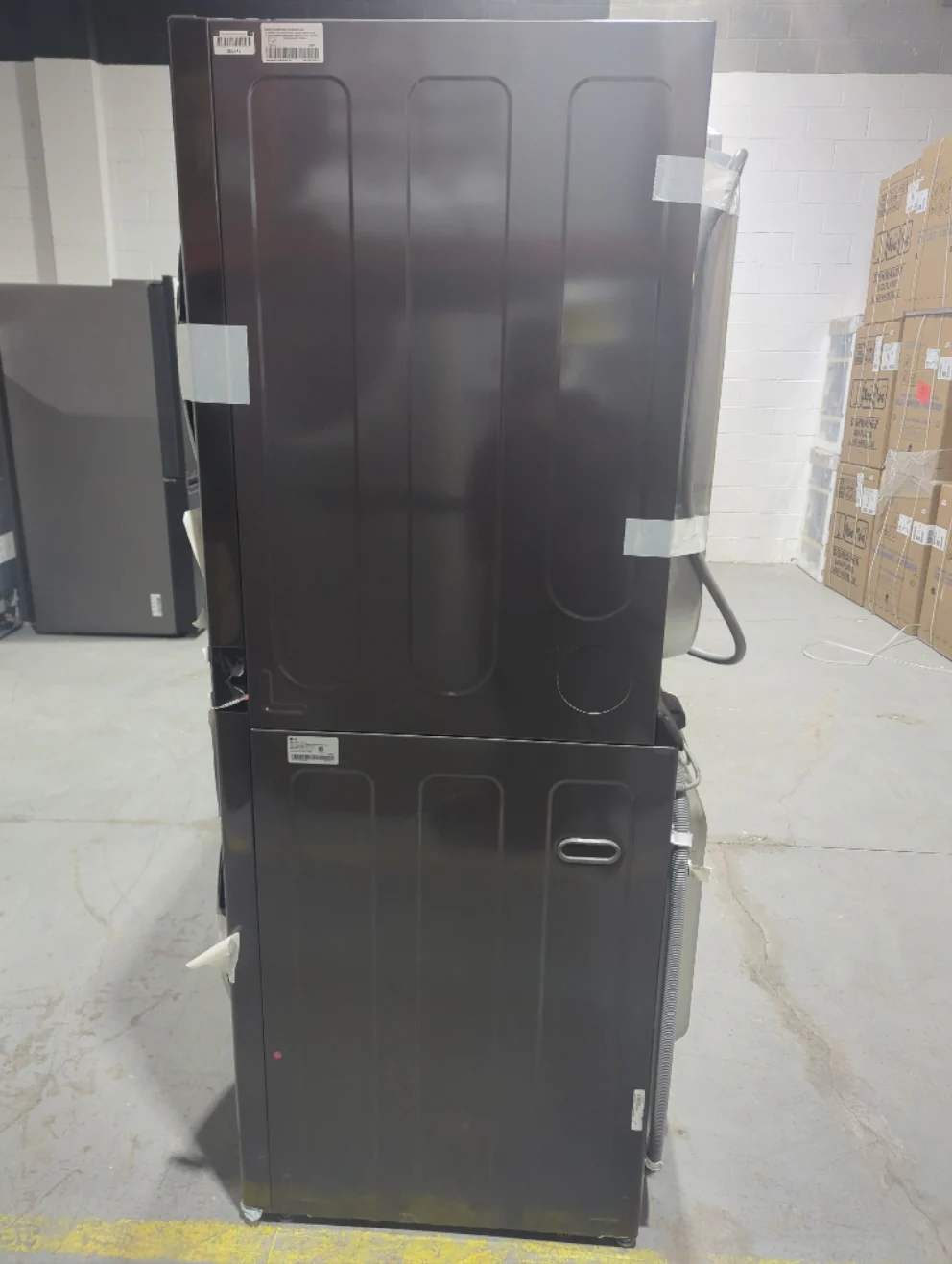 WKEX300HBA - LAUNDRY CENTERS - LG - Stacked Washer/Dryer - Electric - Black Stainless Steel - Open Box - Image 4