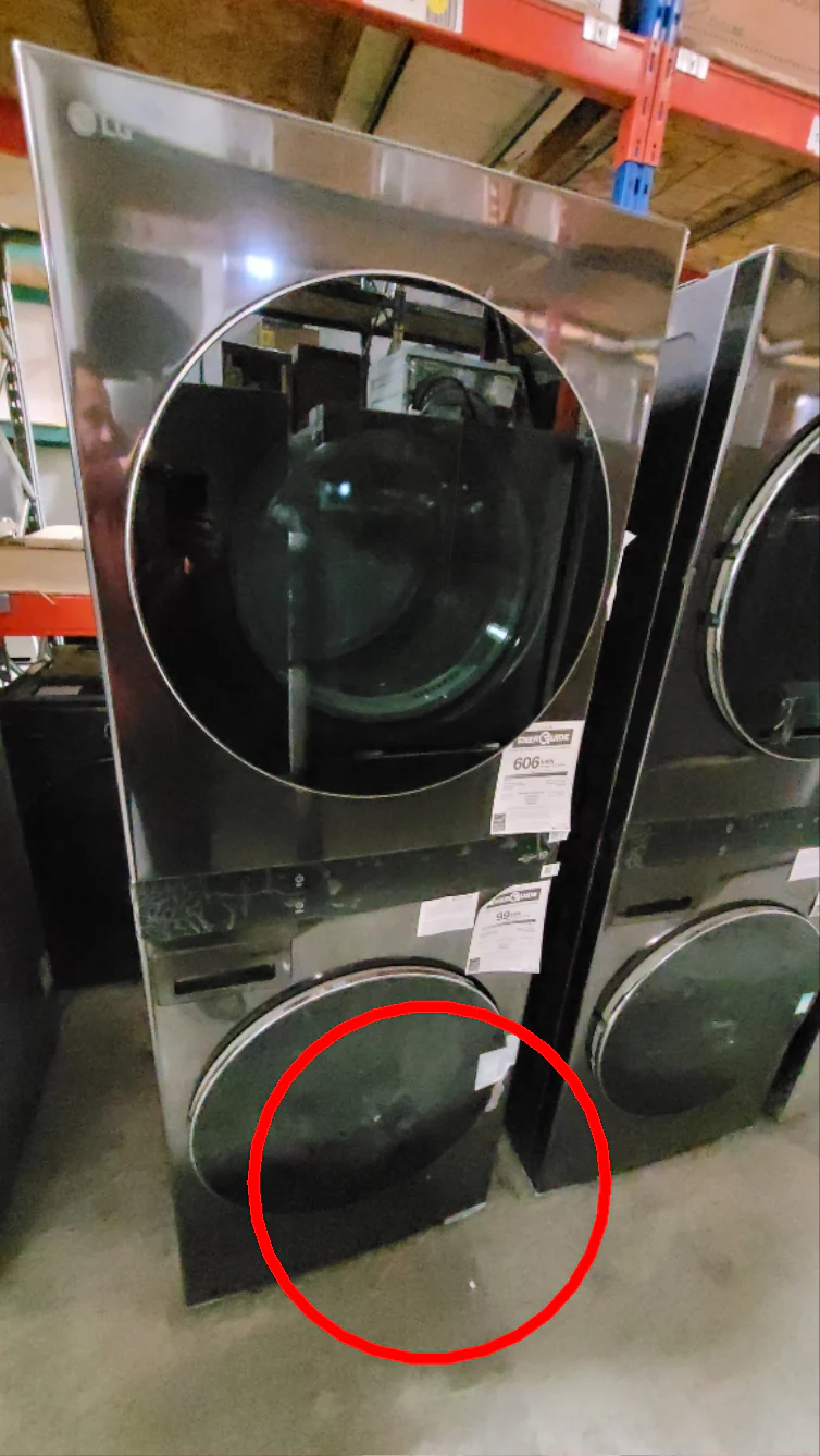 WKEX300HBA - LAUNDRY CENTERS - LG - Stacked Washer/Dryer - Electric - Black Stainless Steel - Open Box - Image 3