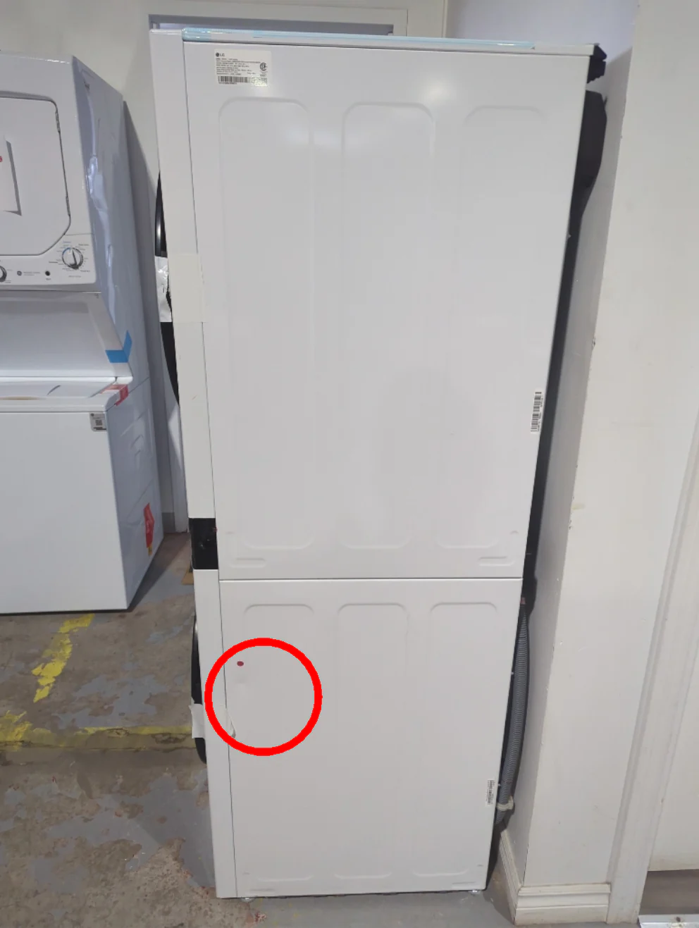 WKHC152HWA - LAUNDRY CENTERS - LG - Stacked Washer/Dryer - Electric - White - Open Box - Image 4