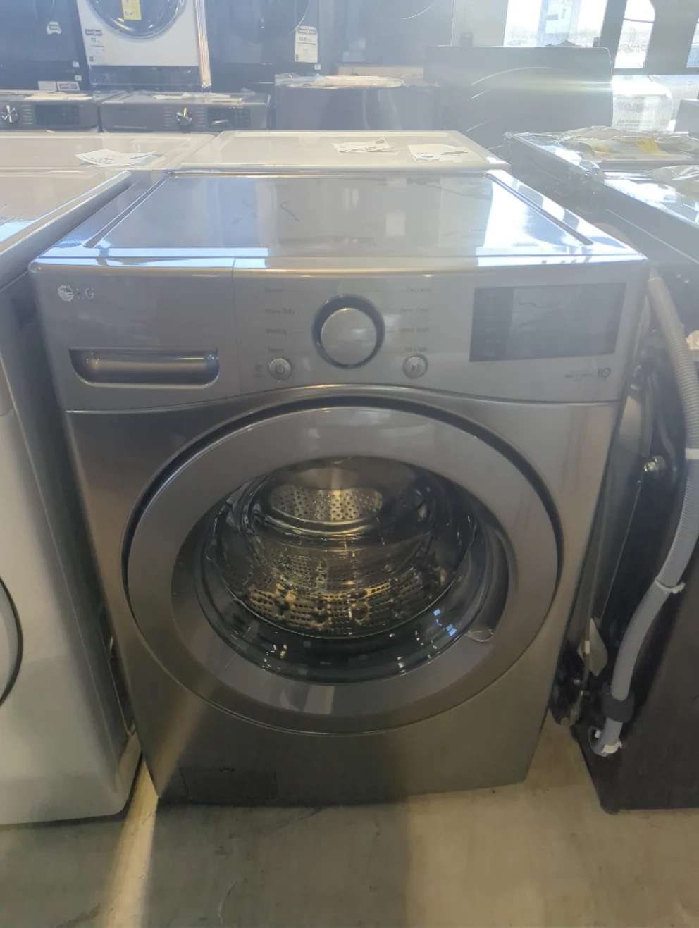 WM3400CV - WASHERS - LG - Front Loading - Graphite Steel - Open Box - Image 2