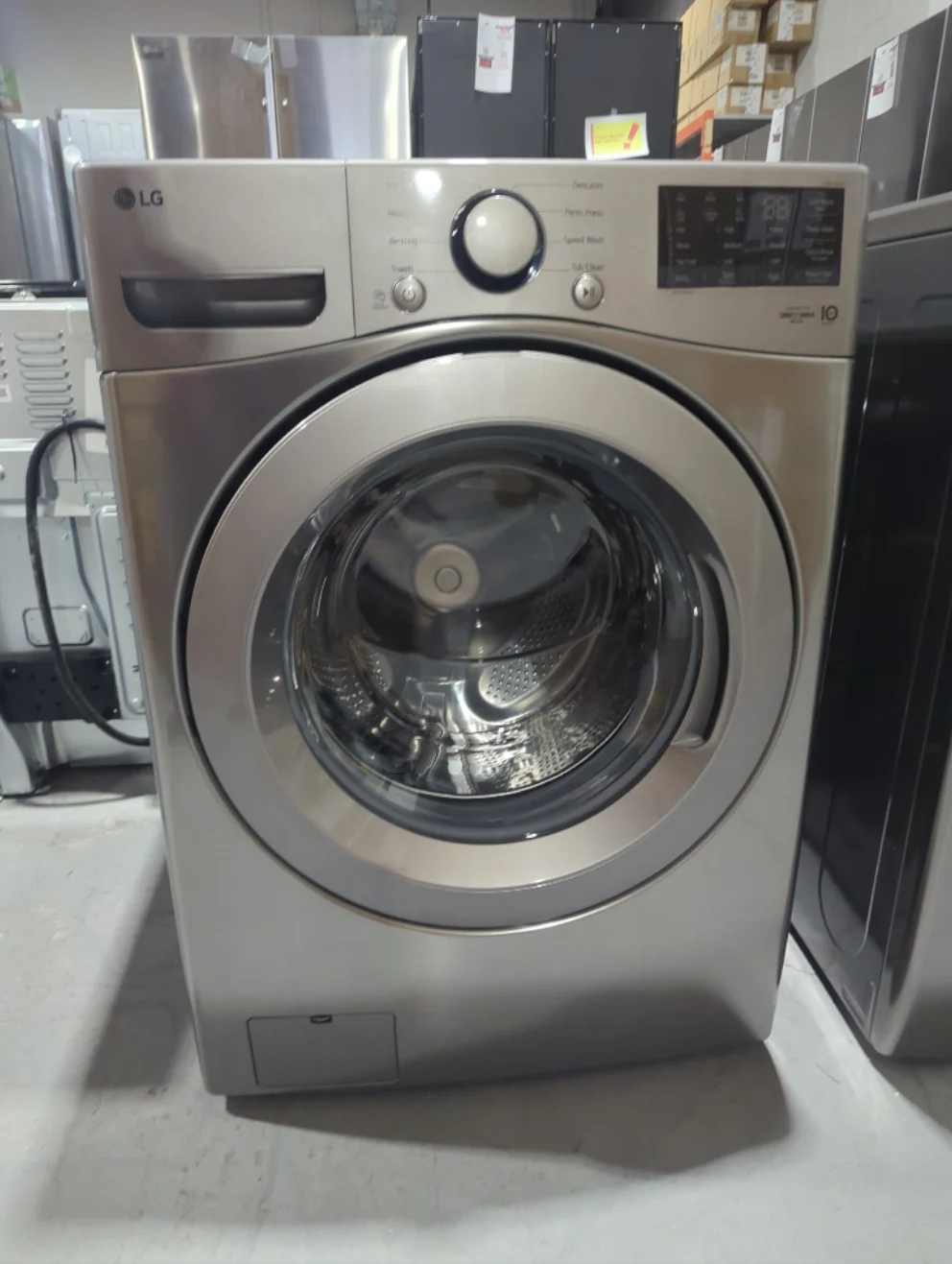 WM3400CV - WASHERS - LG - Front Loading - Graphite Steel - Open Box - Image 2