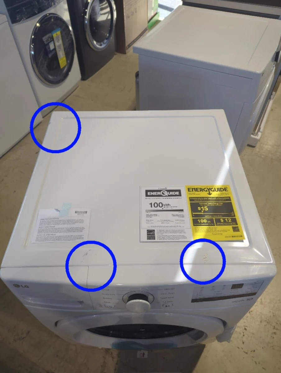 WM3400CW - WASHERS - LG - Front Load - White - Open Box - Image 3