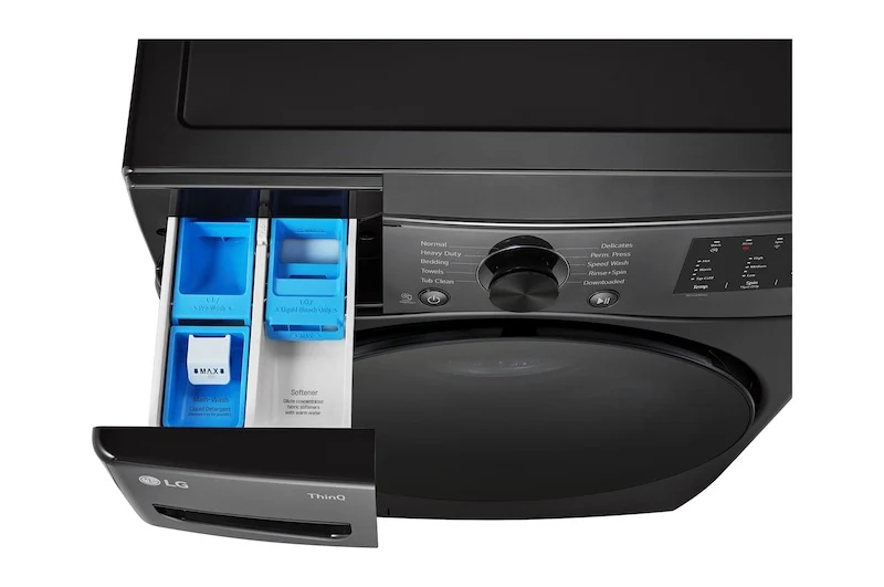 WM3580CX - WASHERS - LG - Front Loading - Black Stainless - Open Box - Image 3