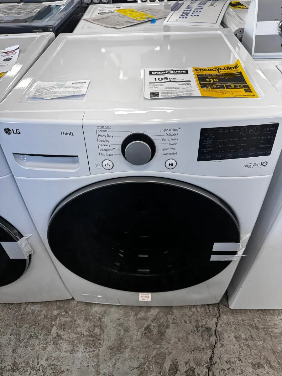 WM3850HWA - WASHERS - LG - Front Loading - White - Open Box - Image 2
