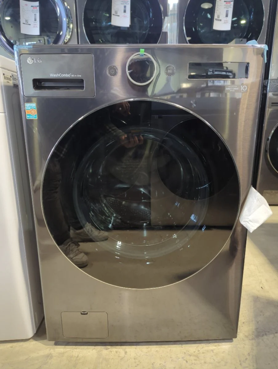 WM6998HBA - LAUNDRY CENTERS - LG - All-In-One - Electric - Black Stainless Steel - Open Box - Image 2