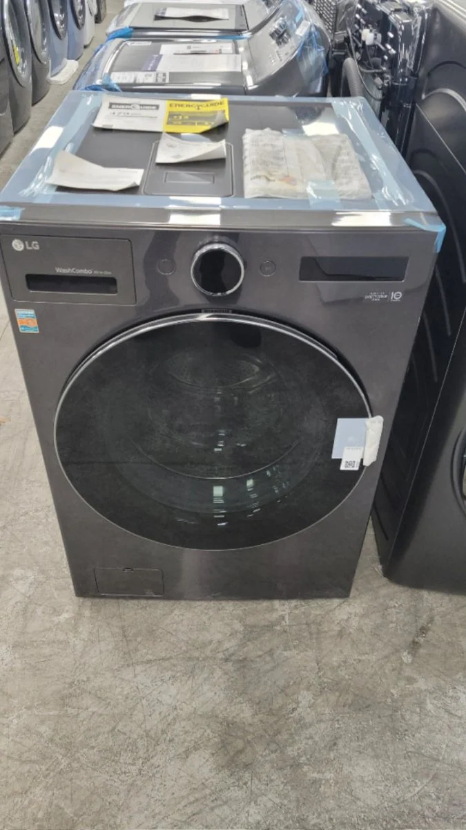 WM6998HBA - LAUNDRY CENTERS - LG - All-In-One - Electric - Black Stainless Steel - Open Box - Image 2